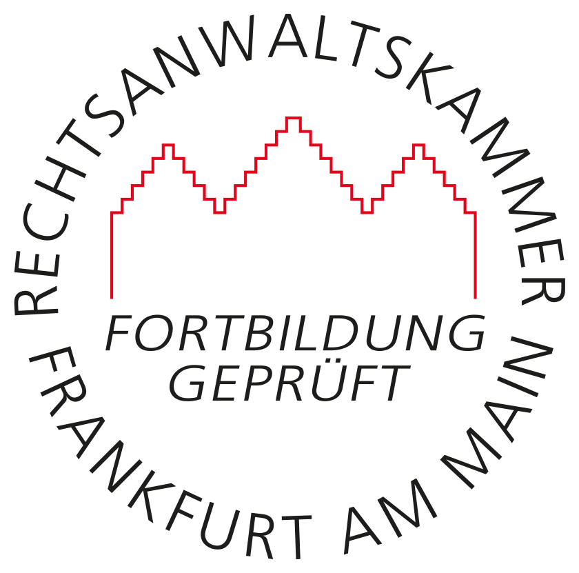 Rechtsanwaltskammer Frankfurt am Main - Fortbildung geprüft